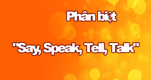 phan biet say speak tell talk