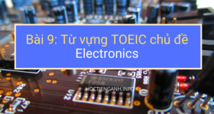 Từ vựng TOEIC chủ đề Electronics