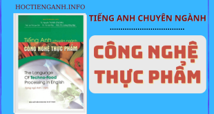 Tiếng Anh chuyên ngành công nghệ thực phẩm