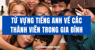Tu vung Tieng Anh ve cac thanh vien trong gia dinh