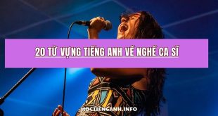 20 từ vựng tiếng Anh về nghề ca sĩ