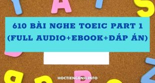 610 bai nghe TOEIC Part 1