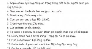 50 IDIOMS thường xuyên xuất hiện