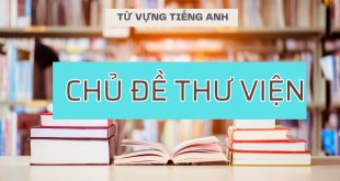 Tiếng Anh chủ đề thư viện