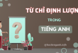 Một số từ chỉ định lượng thông dụng trong Tiếng Anh